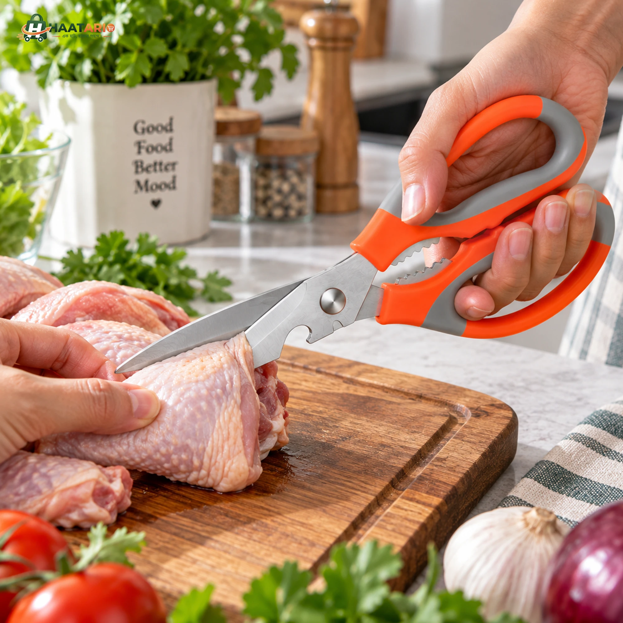 Stainless Steel Kitchen Scissors for Fish & Food Cutting | Heavy Duty - Image 4