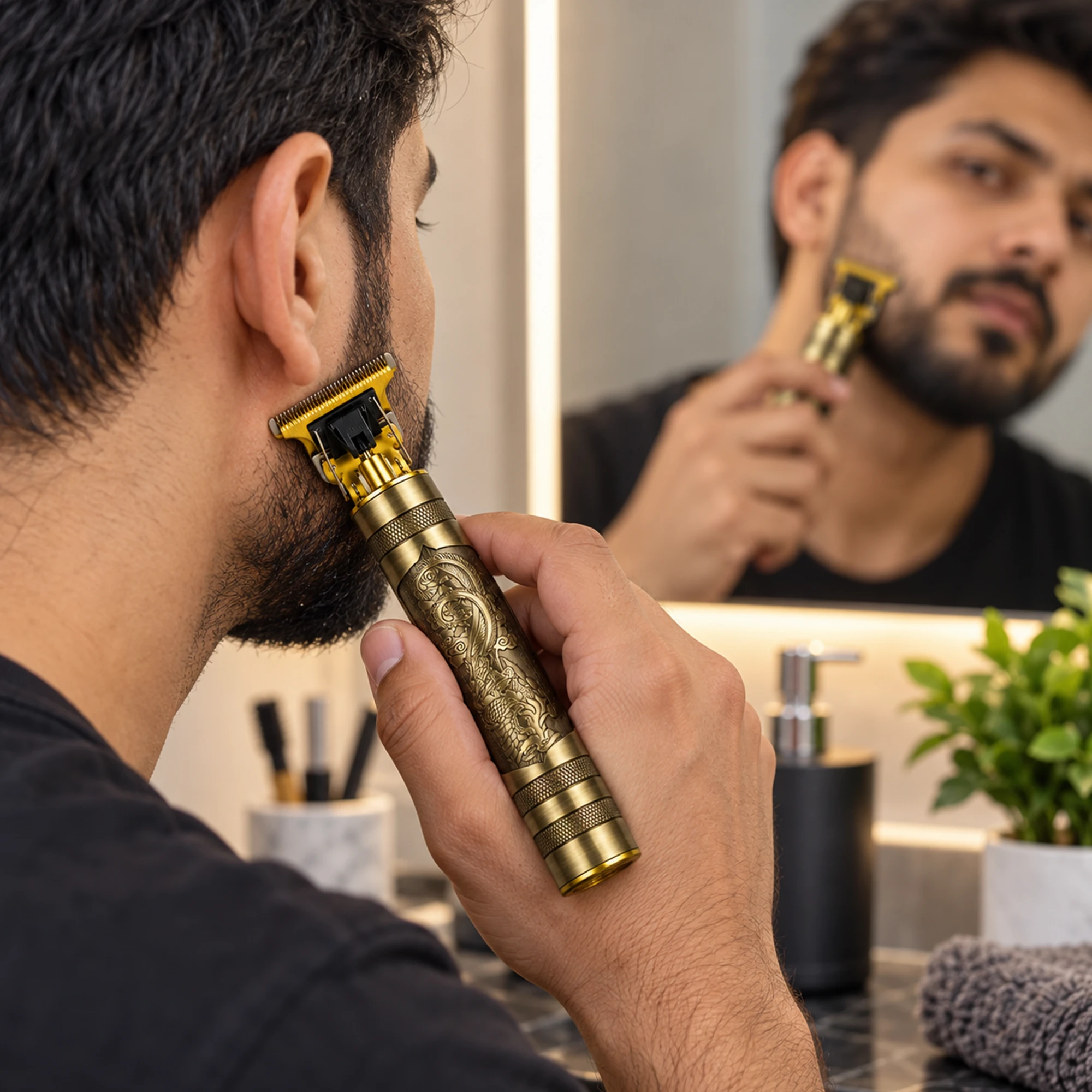 Vintage T9 Professional Hair Trimmer | USB Rechargeable Beard & Hair Clipper (New Model) - Image 4