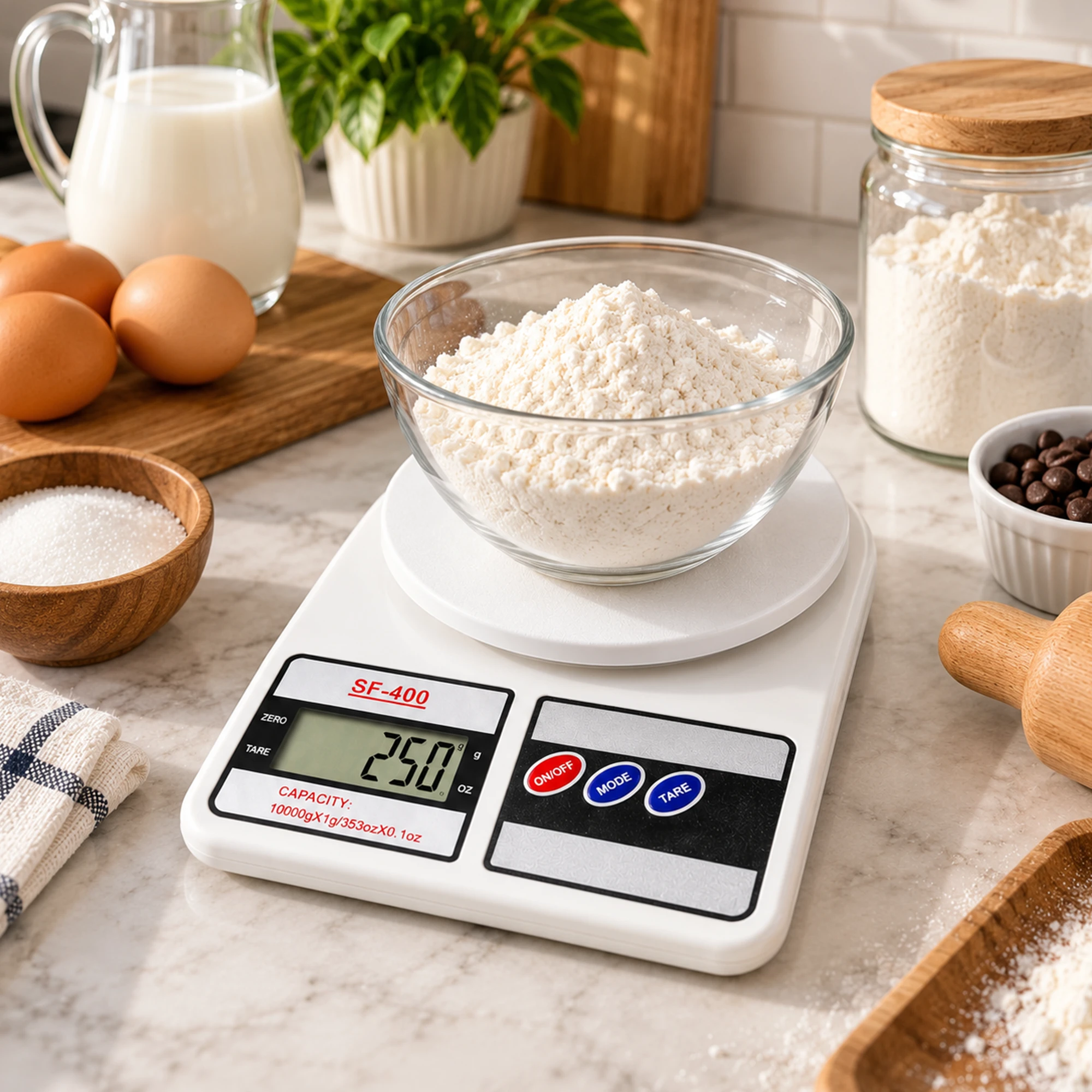 SF-400 Digital Kitchen Scale | 10kg Electronic Food Weight Scale with Tare Function - Image 4
