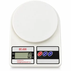 SF-400 Digital Kitchen Scale | 10kg Electronic Food Weight Scale with Tare Function